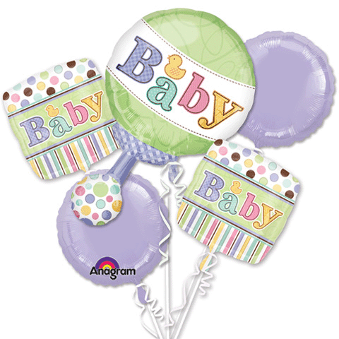 Baby Rattle Balloon Package